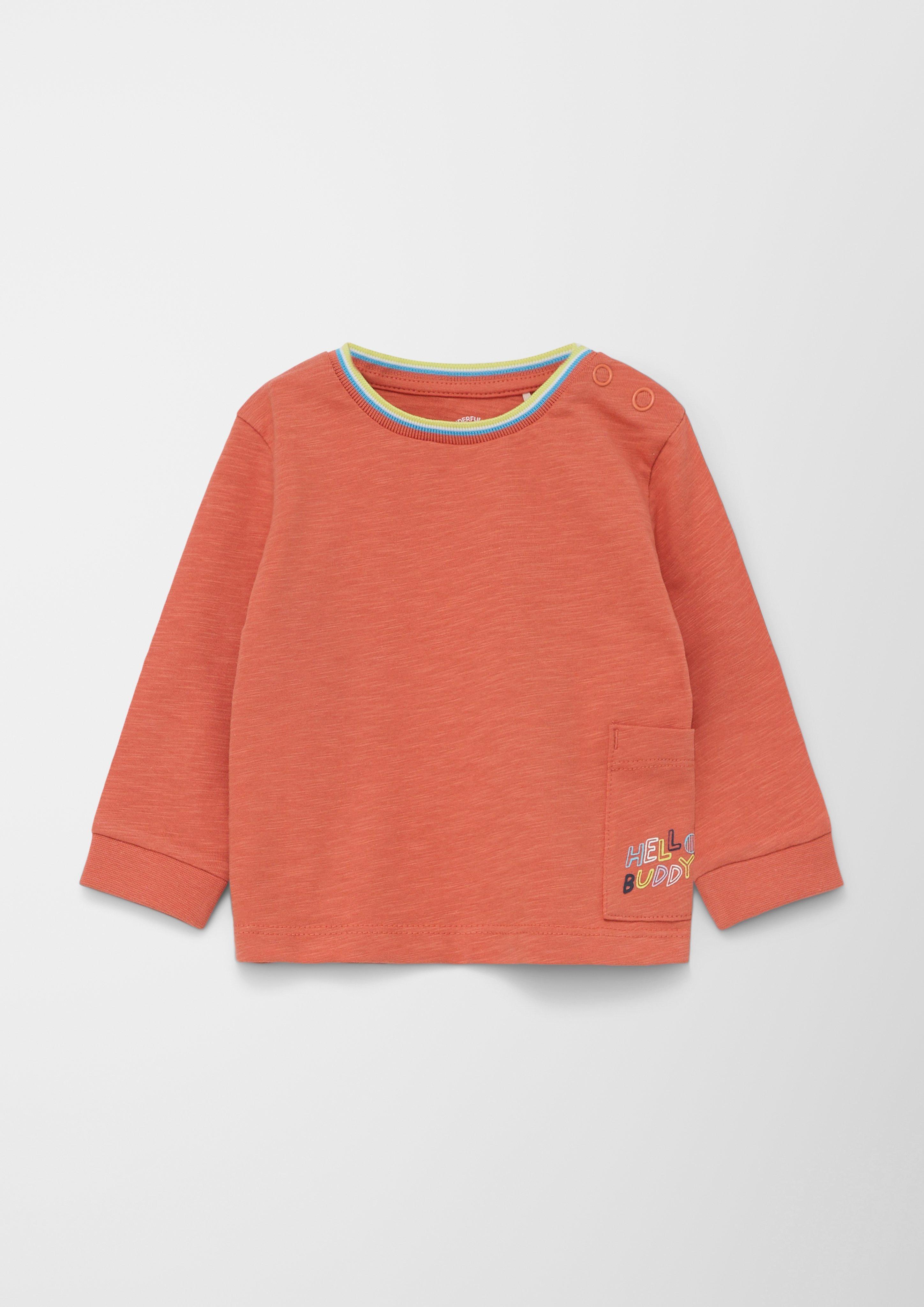Longsleeve mit aufgesetzter Tasche  2128446-2371