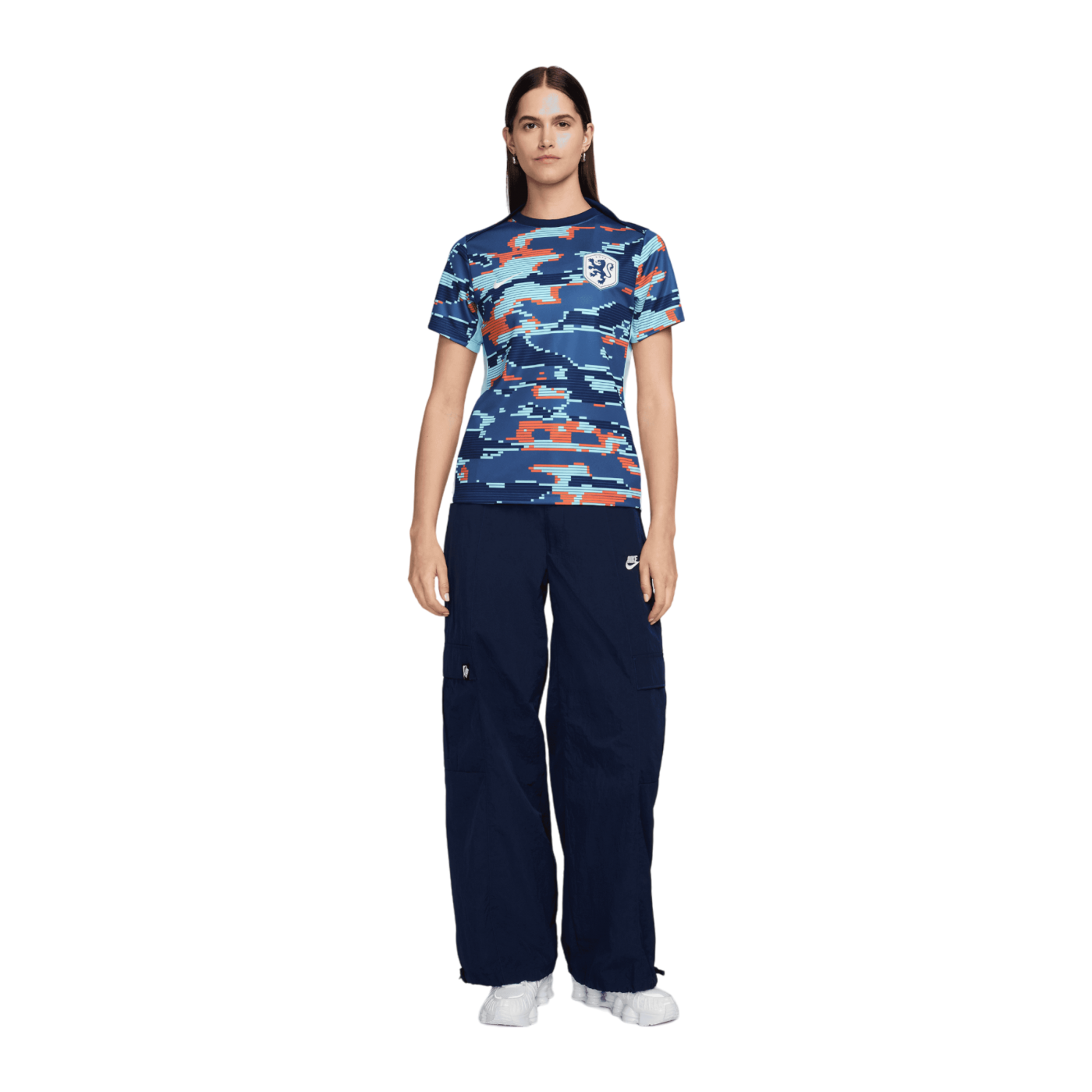 Nike Niederlande Prematch Shirt EM 2024 Damen Blau F492