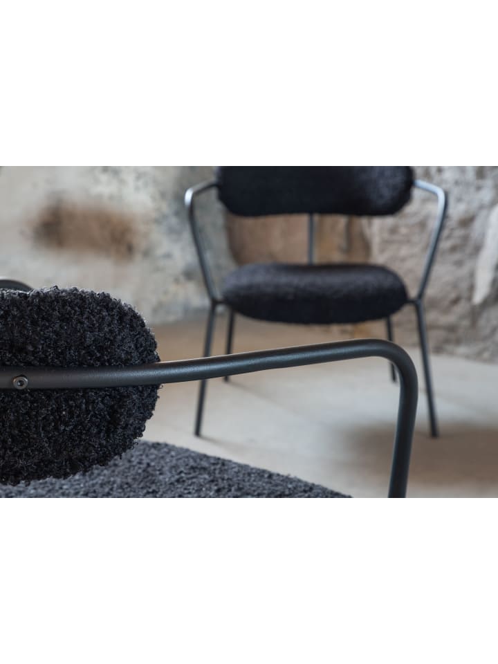 ebuy24 Sessel Fluffy Schwarz 68 x 66 cm günstig kaufen onesize