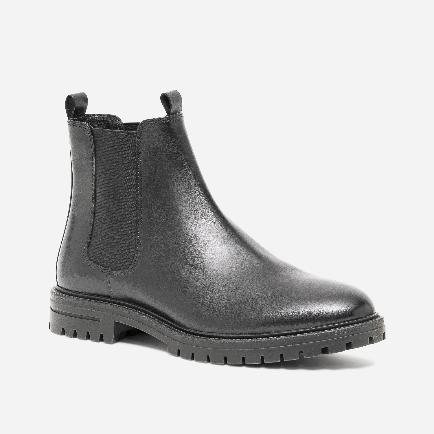 Chelsea boots noir en cuir