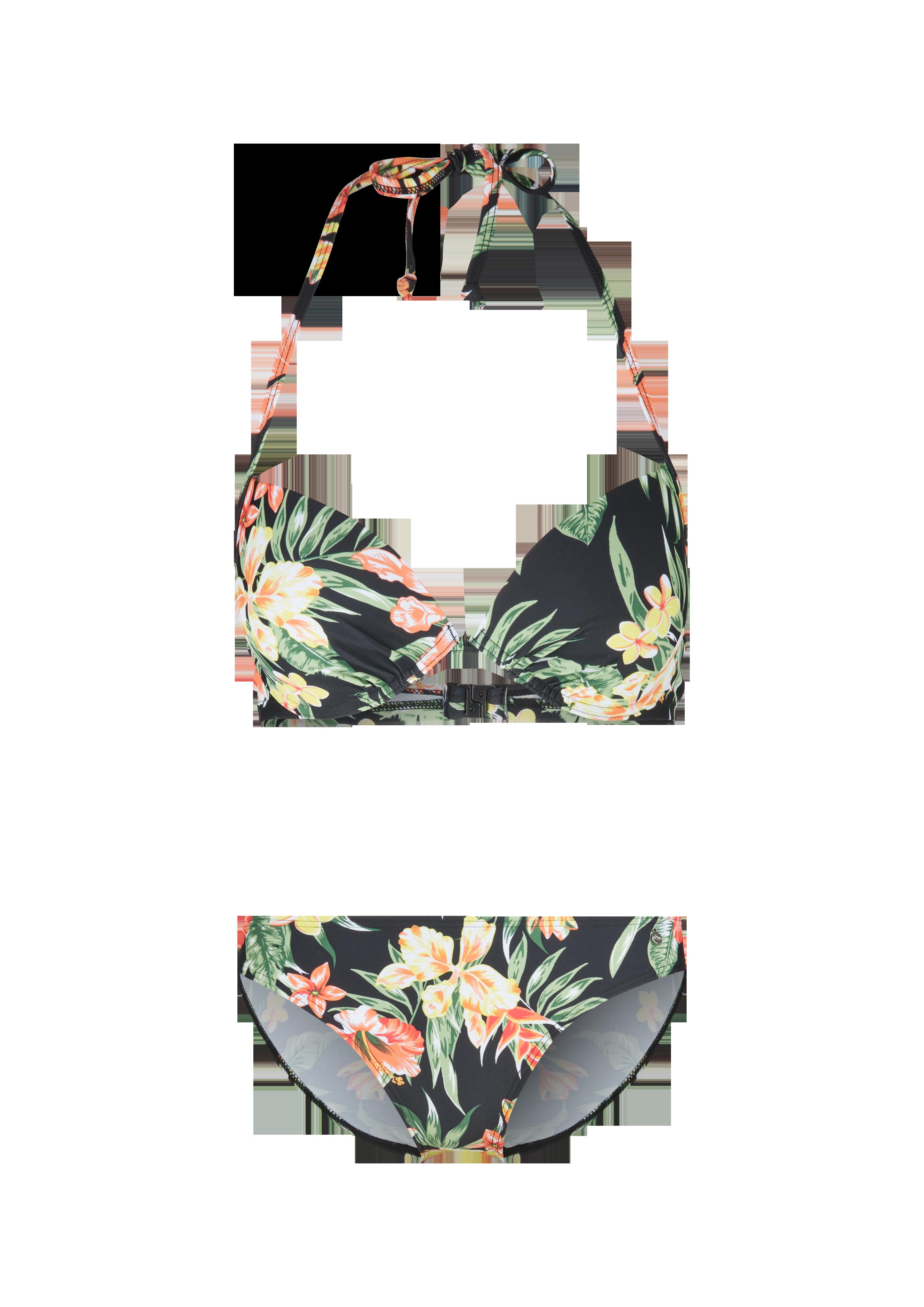 Gemustertes Bikiniset mit Pus-up-Top  6007271-99F1