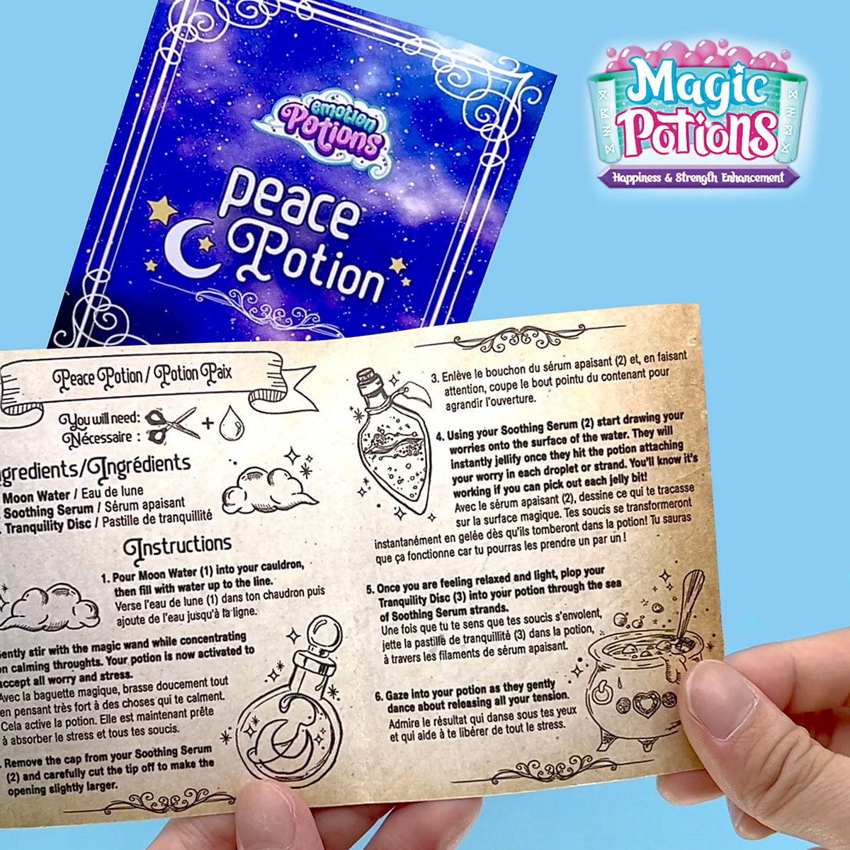 SLIMY® Magic Potion - Dreamy Cloud und Squishy Droplet - Magischer Zauberschleim zum Selbstbrauen!