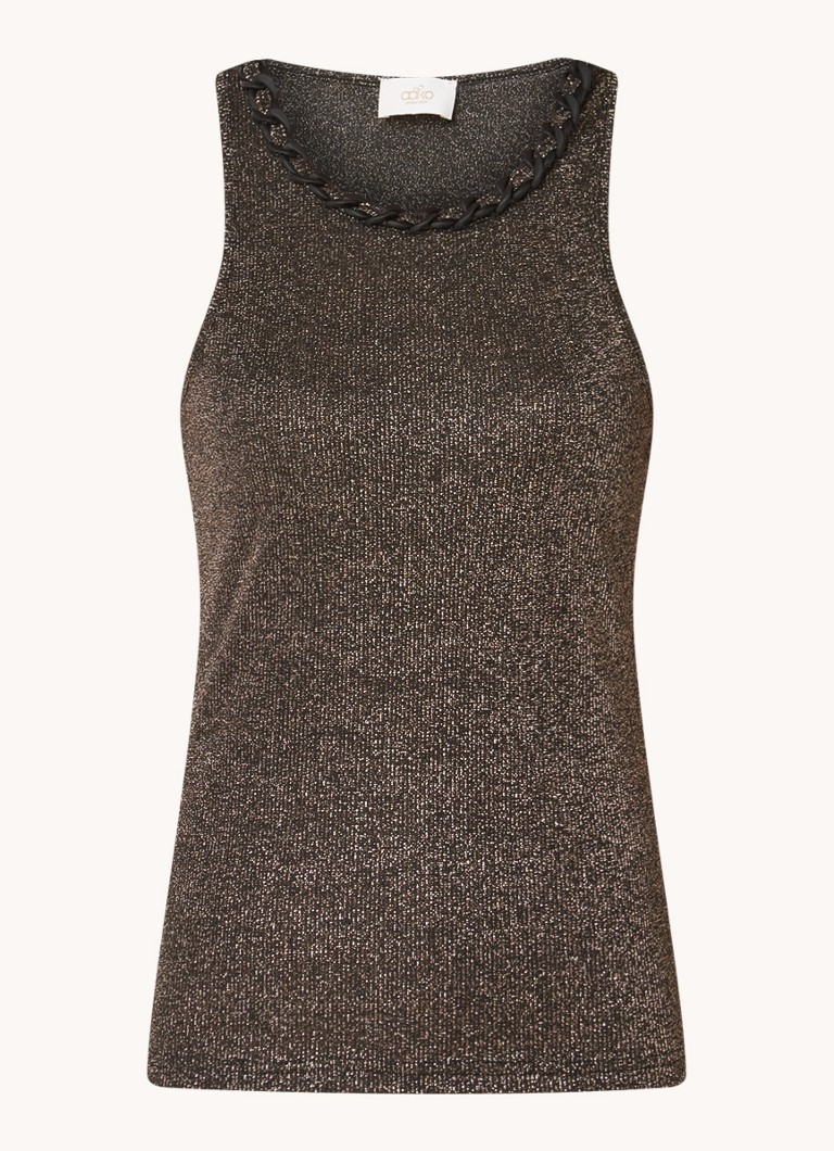 Aaiko Aiden fine knit top with lurex