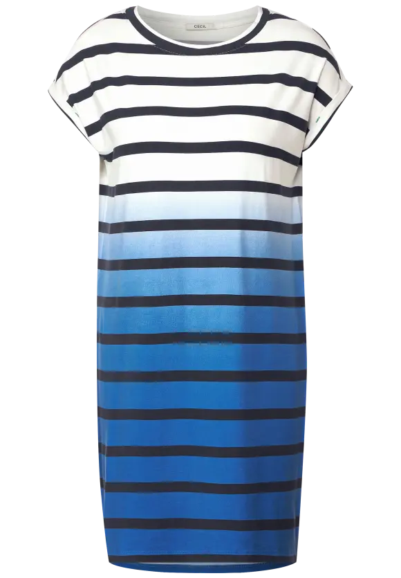 CECIL U-Boot Neck Streifenkleid