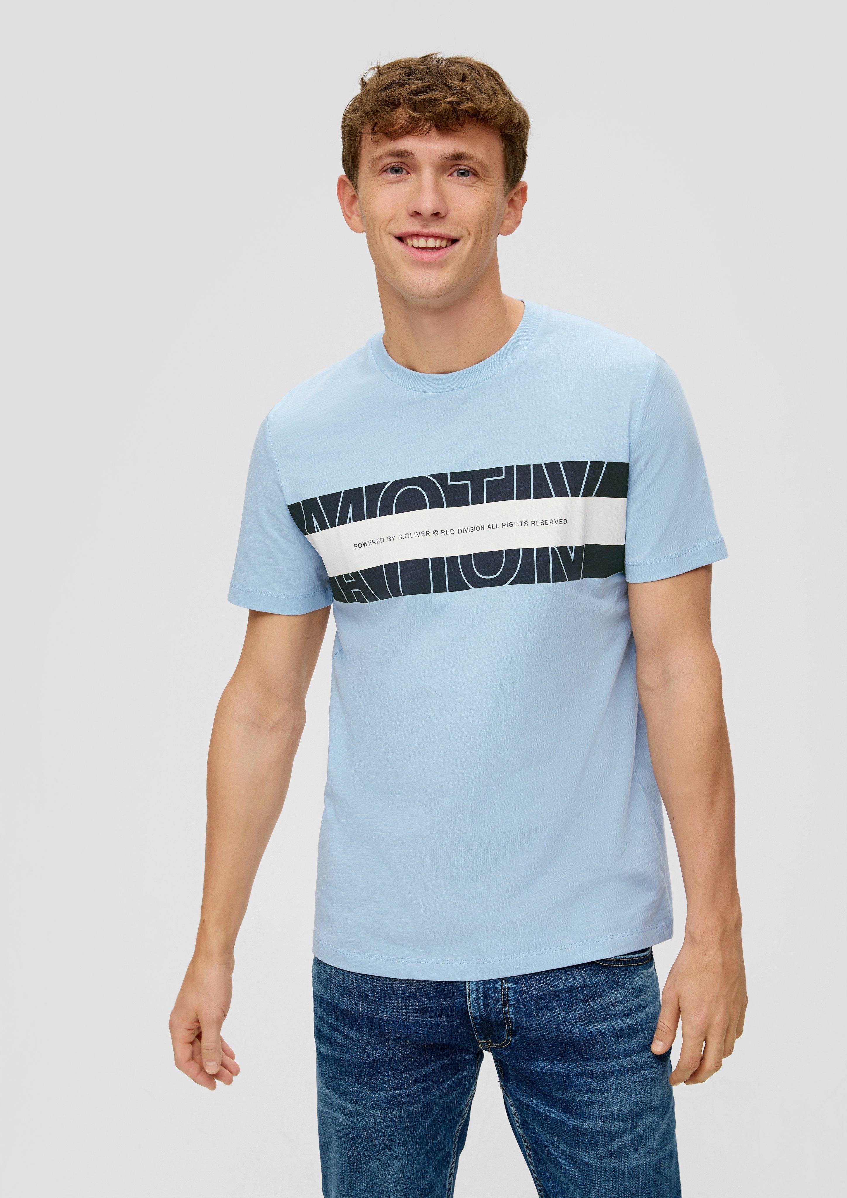 Baumwollshirt mit Frontprint  2141467-50F1