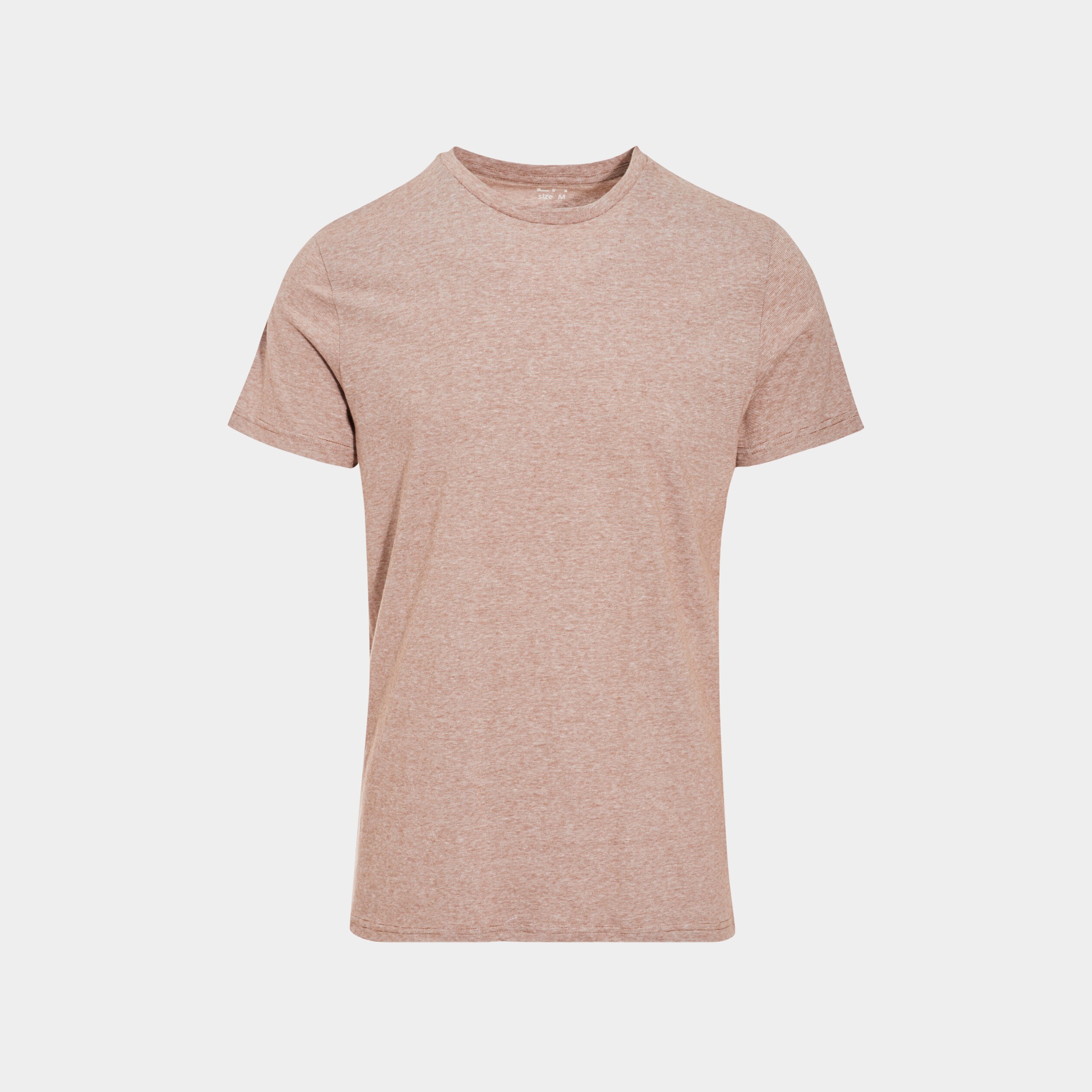 T-shirt coton manches courtes couleur bronze homme | La Halle