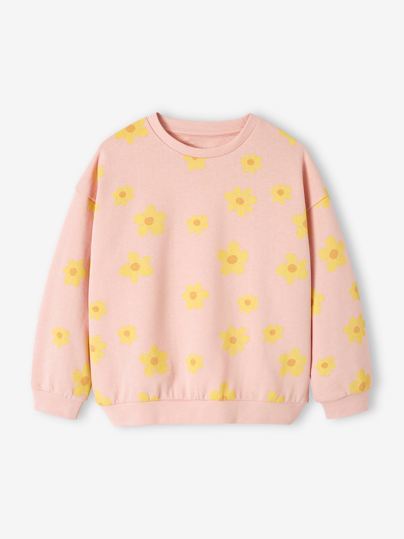 Vertbaudet Mädchen-Set: Sweatshirt & Leggings - wollweiß