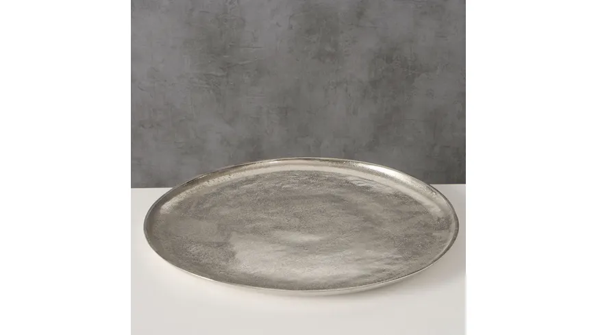 Boltze Tablett Phönix Ø 42cm Silber