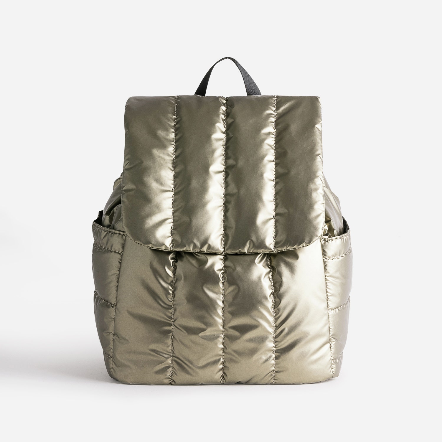 Sac à dos TEXTO bronze matelassé