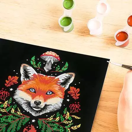 CreArt Pixie Cold: Fuchs - Malen nach Zahlen für Erwachsene