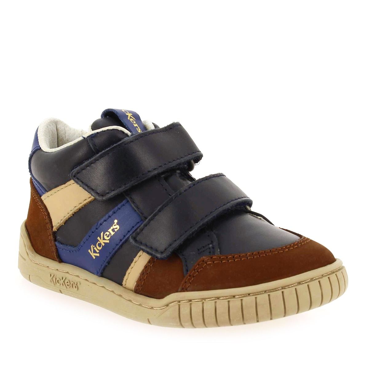 Kickers  WINCKY VEL - Marine marron