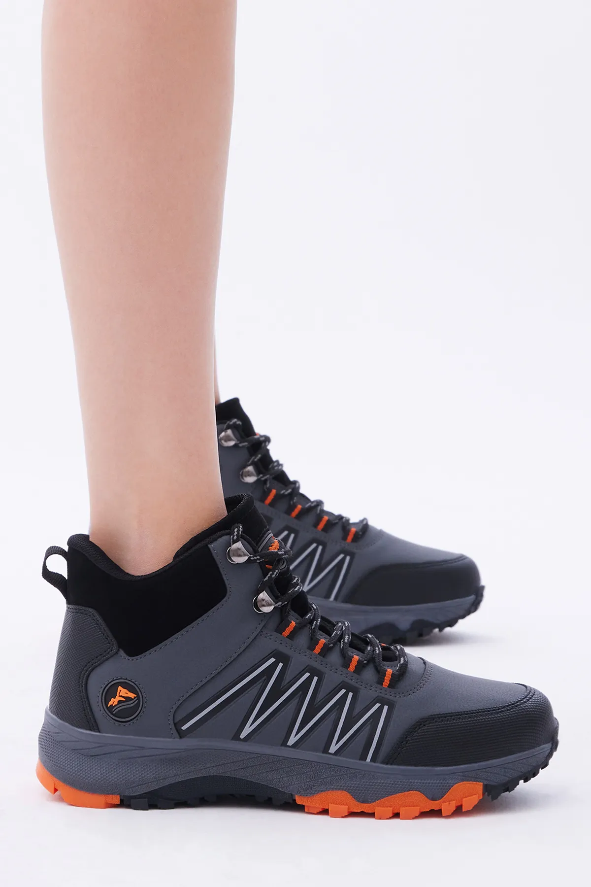 Tonny Black  Unisex-Schnürstiefel in Rauchorange mit bequemer Passform