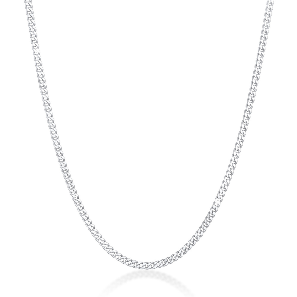 KUZZOI KUZZOI Collier Chaîne de Réservoirs Basic Minimal Massif Collier Homme - (925/100 collier
