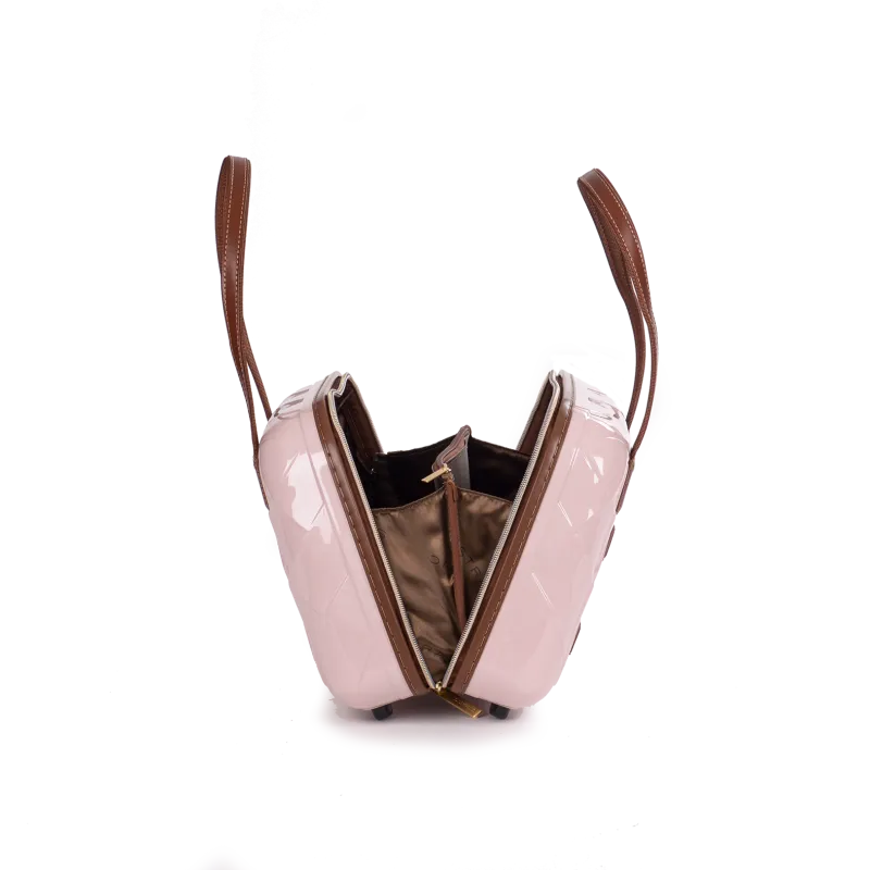 Stratic Leather&More - Hartschalen-Koffer Beautycase (bis 28cm) - rose