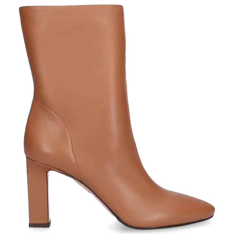 Aquazzura - Klassische Stiefeletten MANZONI 85 Nappaleder - braun