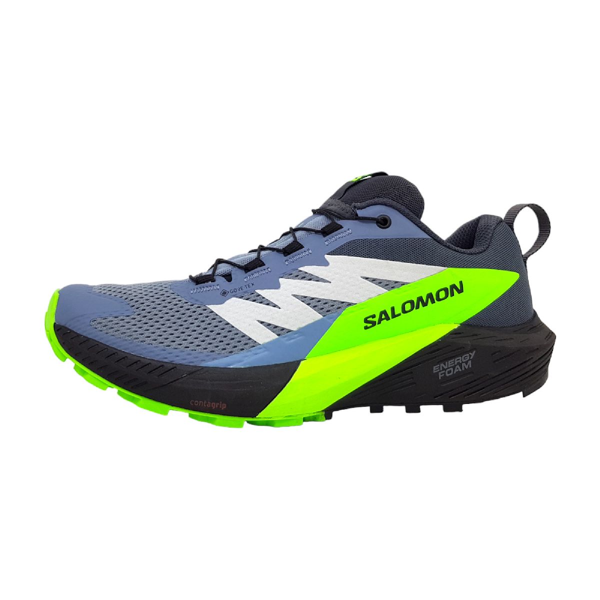 Salomon Sense Ride 5 GTX L4731280028 Grau flint/ black/ green gecko