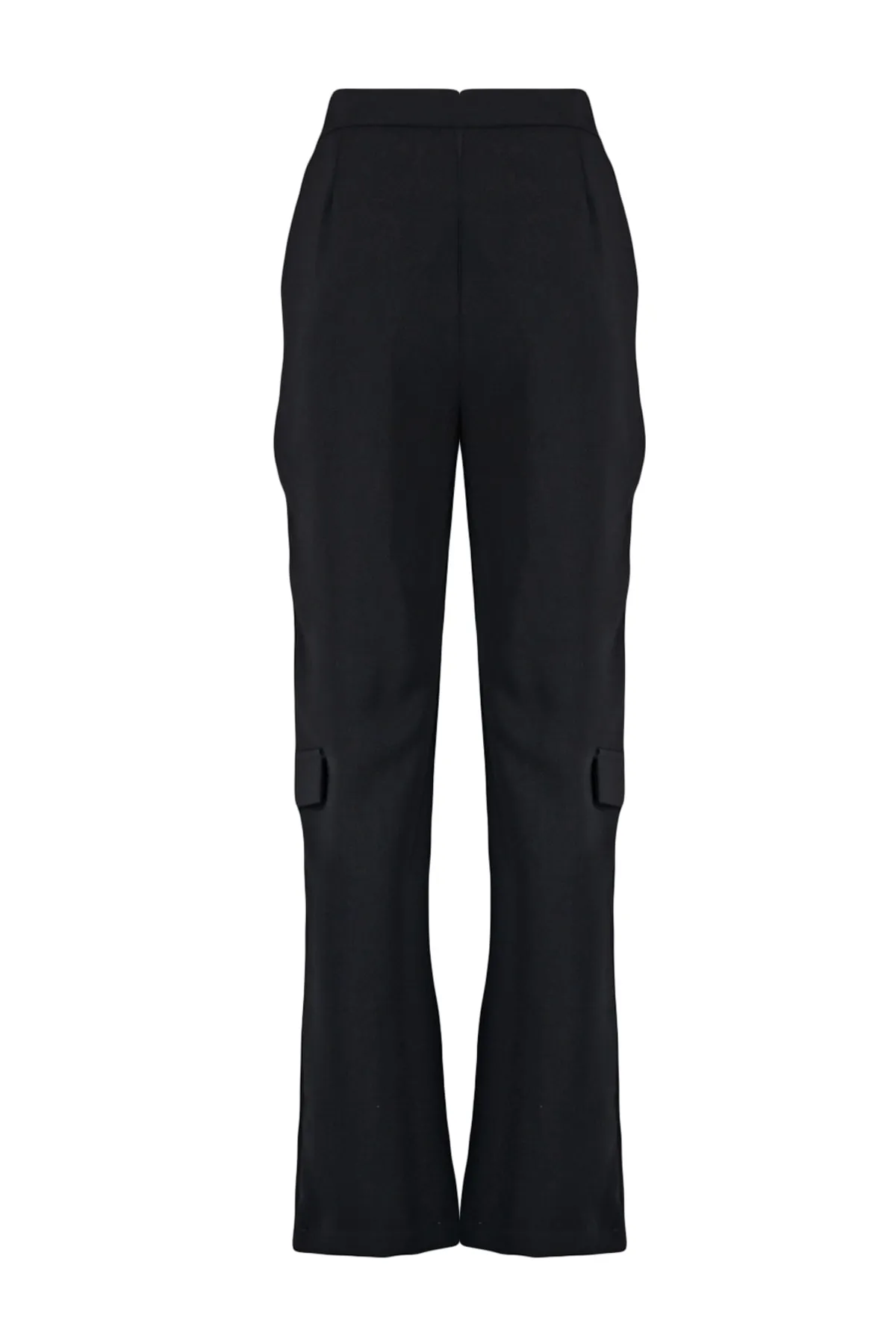 Trendyol Collection  Schwarze, gerade geschnittene Webhose TWOAW23PL00041
