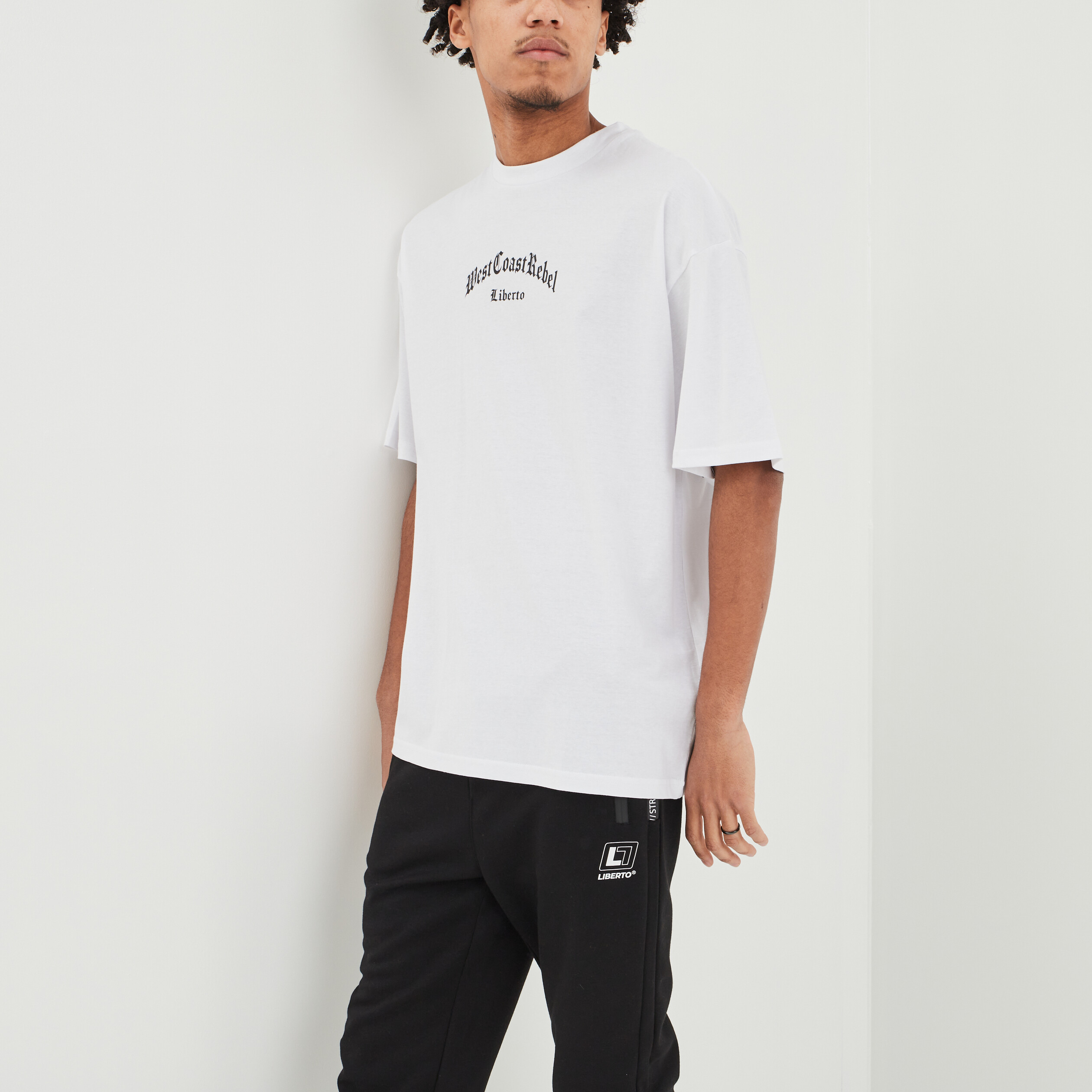 T-shirt manches courtes Liberto blanc homme | La Halle