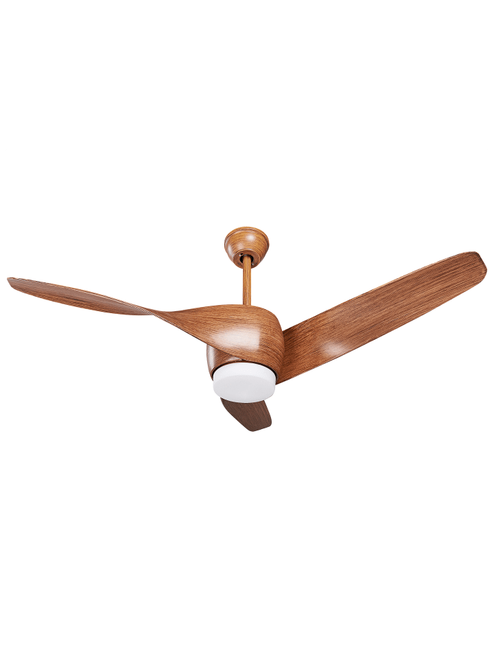 Beliani Deckenventilator mit Licht PARIA in Braun - (W) 110 x (H) 54 x (L) 110 cm günstig kaufen onesize