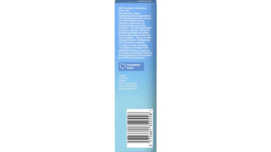 Neutrogena Hydro Boost Augencreme Gel 15 ml