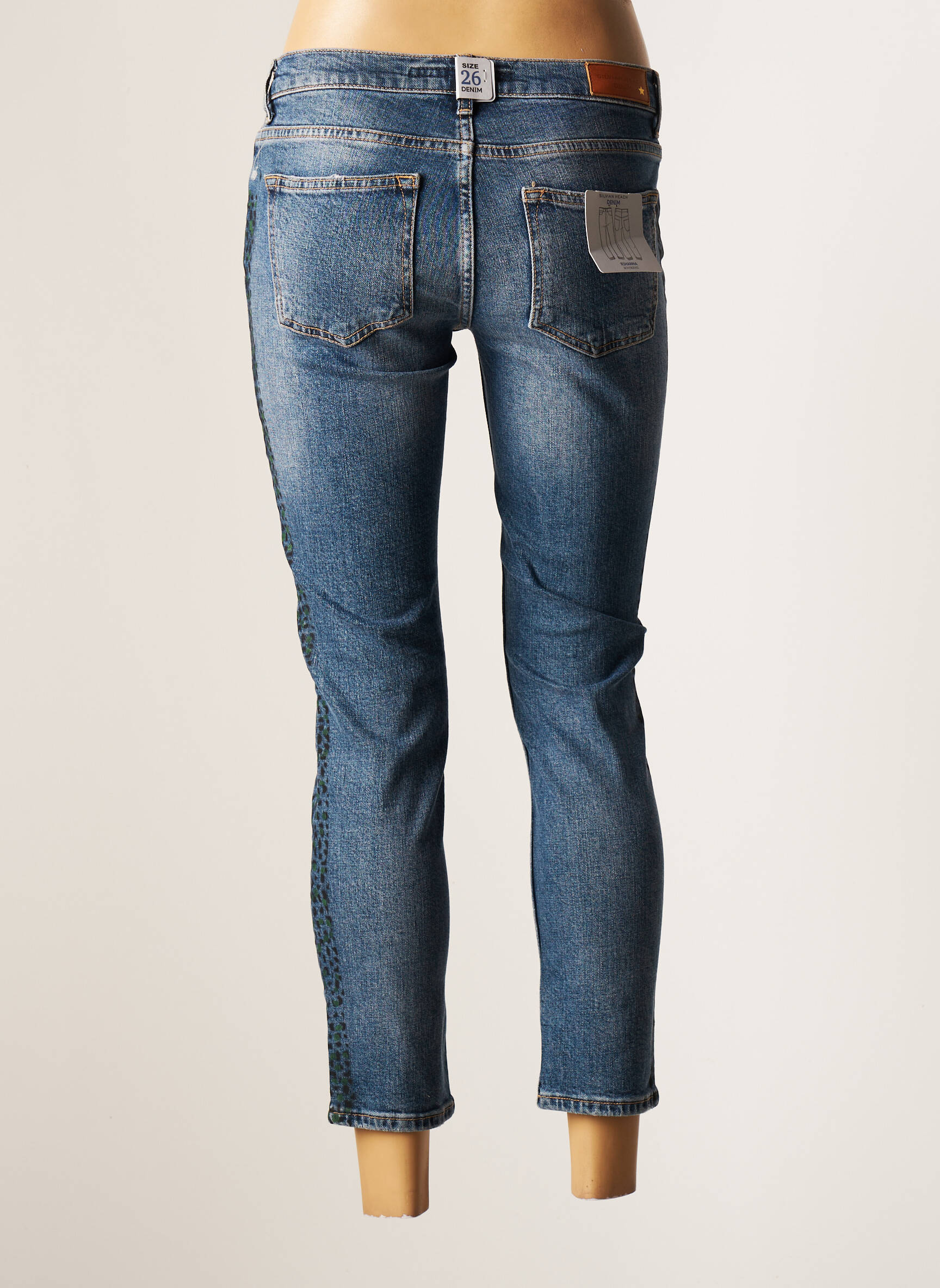 Silvian Heach Jeans Coupe Slim Femme couleur bleu