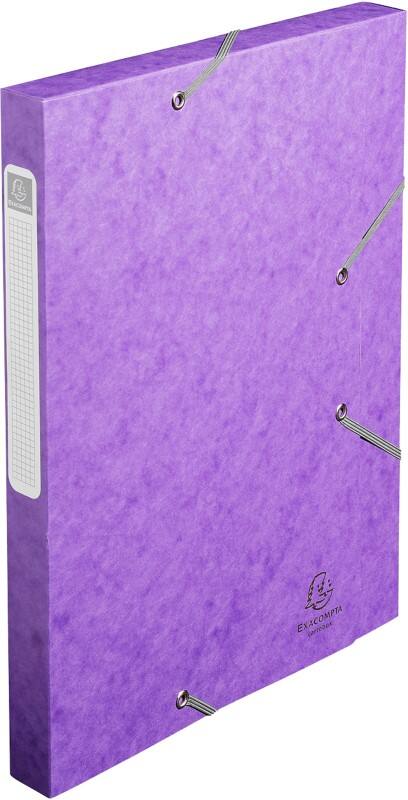 Exacompta Archivboxen 18515H DIN A4 Lila Beschichteter Manila Karton 25 x 33 cm 25 Stück