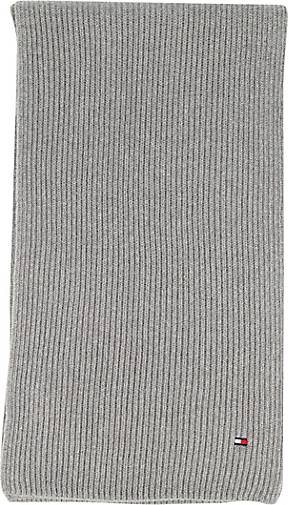 TOMMY HILFIGER Herren Schal ESSENTIAL FLAG SCARF aus Baumwolle und Kaschmir