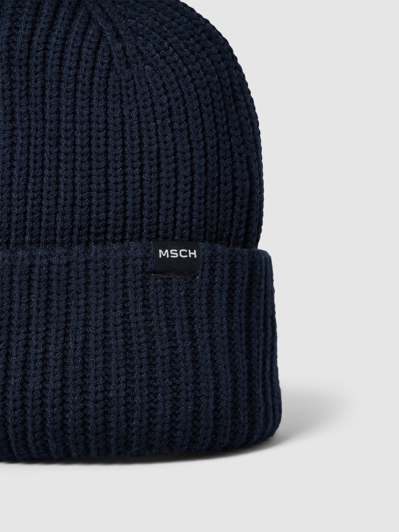 Beanie aus Viskose-Mix Modell 'Galine Rachelle' in marineblau