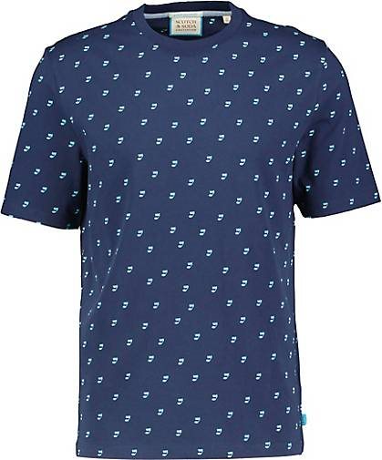 Scotch & Soda Herren T-Shirt MUSICAL NOTE AOP