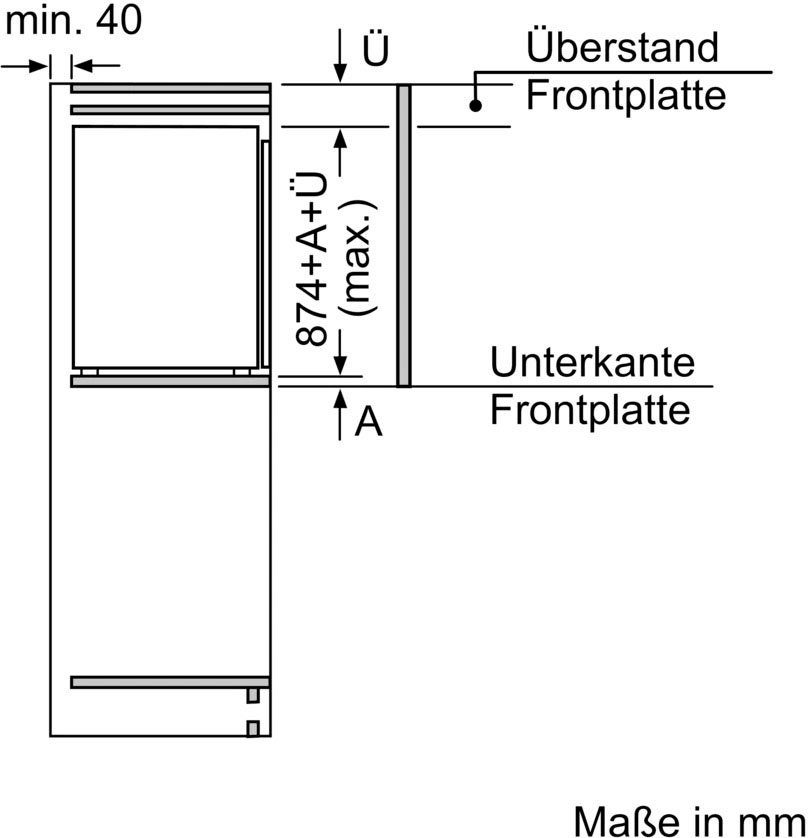 SIEMENS Einbaugefrierschrank iQ500 GI21VADE0, 87,4 cm hoch, 55,8 cm breit