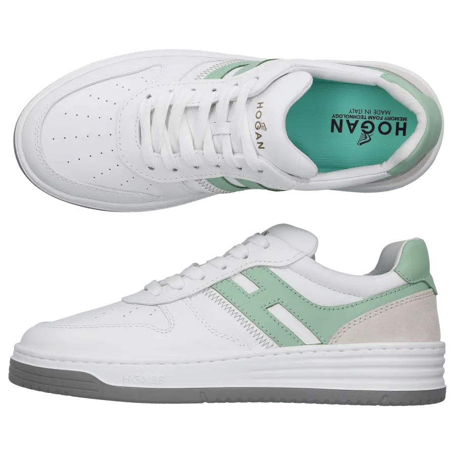 Hogan - Sneaker low H630 Kalbsleder - weiß