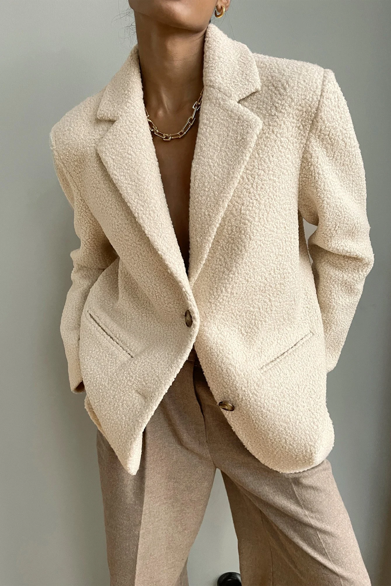 Flauschiger Blazer