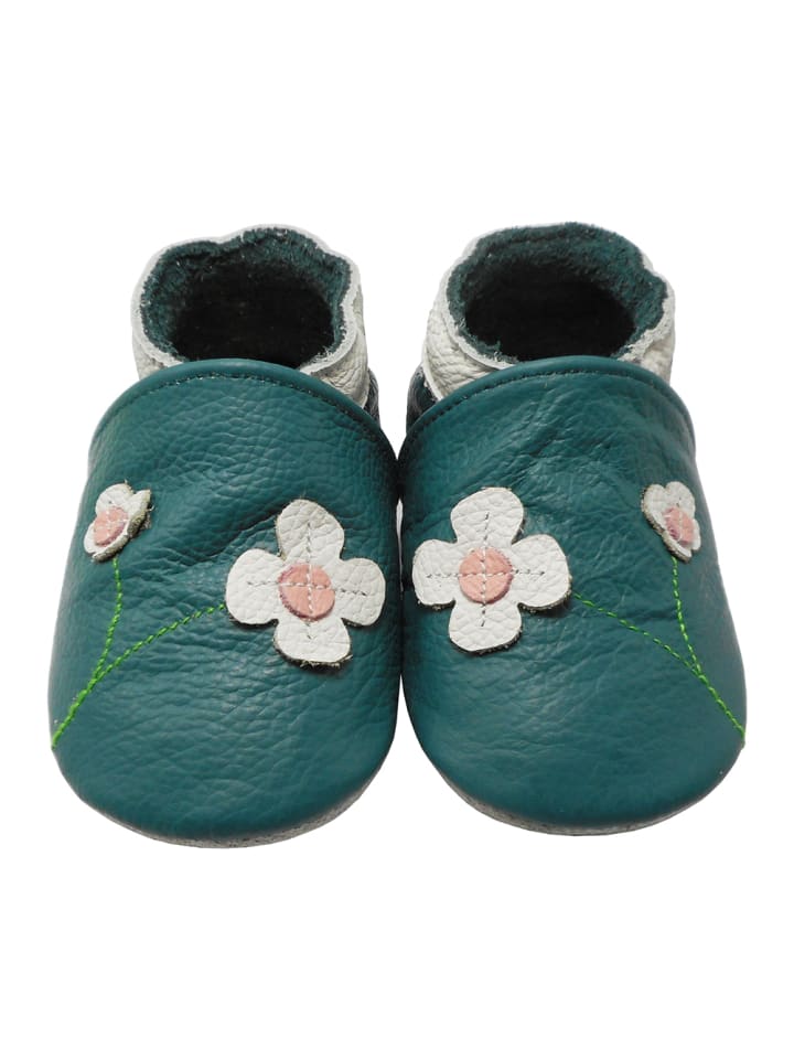 Yalion Leder-Krabbelschuhe 