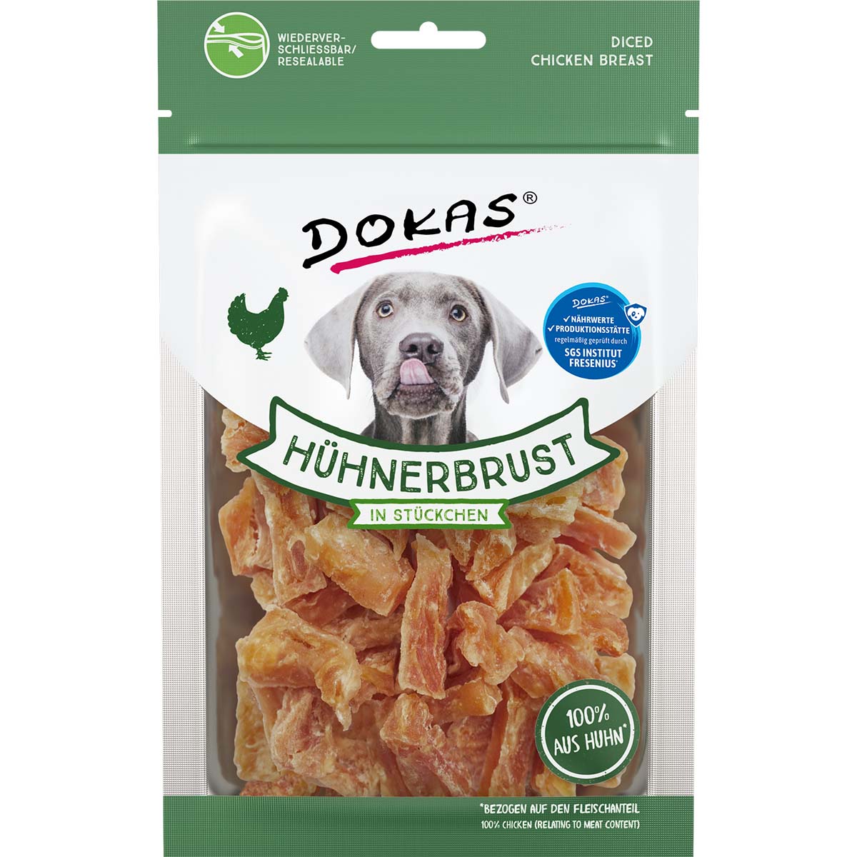 Dokas Hundesnack Hühnerbrust in Stückchen kaufen bei ZooRoyal