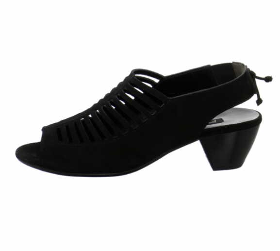 PAUL GREEN Komfort Sandalen schwarz schwarz Samtziege