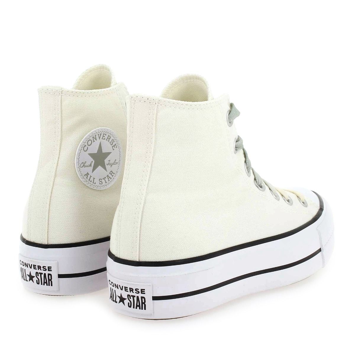 Converse  CHUCK TAYLOR ALL STAR LIFT OMBRÉ LACED P - Écru Kaki