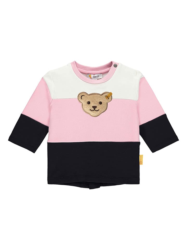 Steiff Sweatshirt in Rosa/ Schwarz günstig kaufen