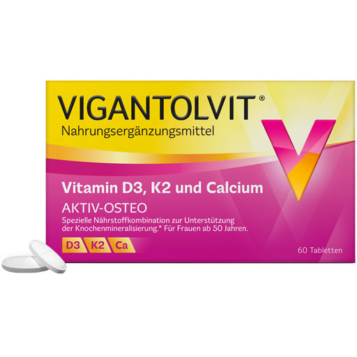 VIGANTOLVIT Vitamin D3 K2 Calcium Filmtabletten  60 St  Filmtabletten