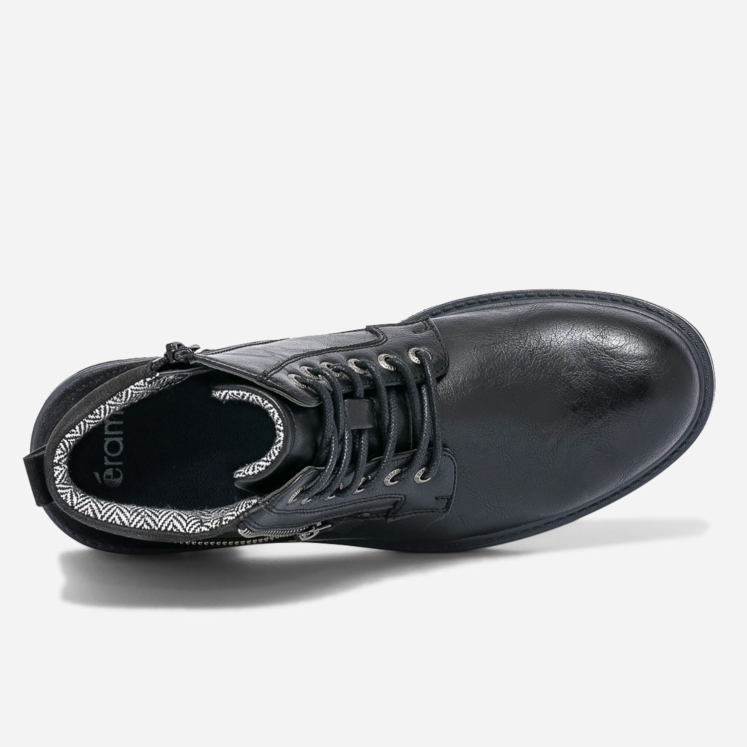 Boots à lacet noir avec zip