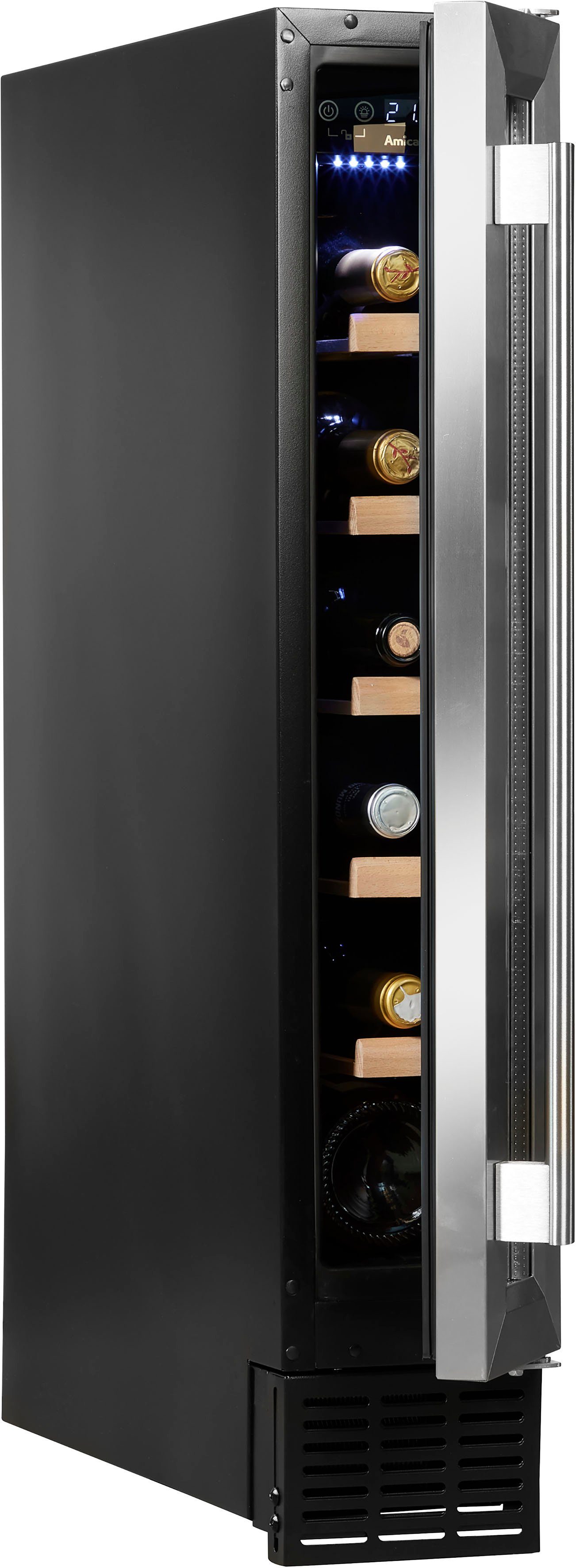 Amica Weinkühlschrank WK 341 101 E,für 6 Standardflaschen á 0,75l, Standkühlschrank
