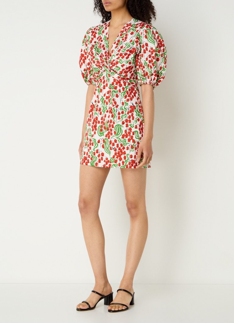 Rochie scurtă Laagam Celia cu imprimeu floral