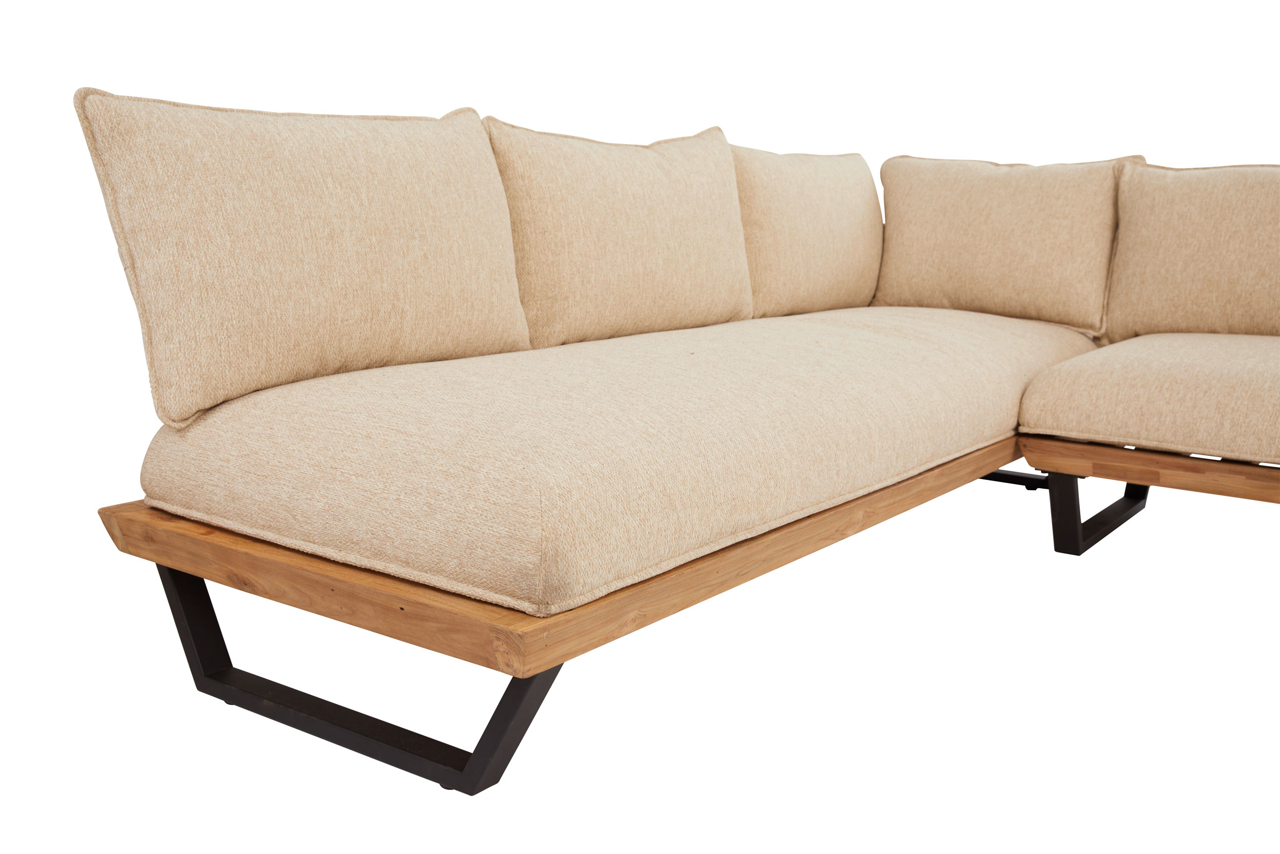 OUTDOORGartensofaset Teak 3 tlg.