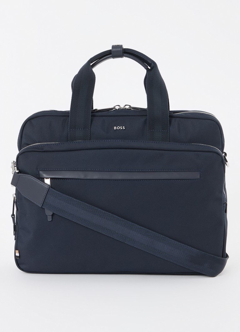 Sac business HUGO BOSS Highway avec compartiment pour ordinateur portable 16 pouces et détails en cuir