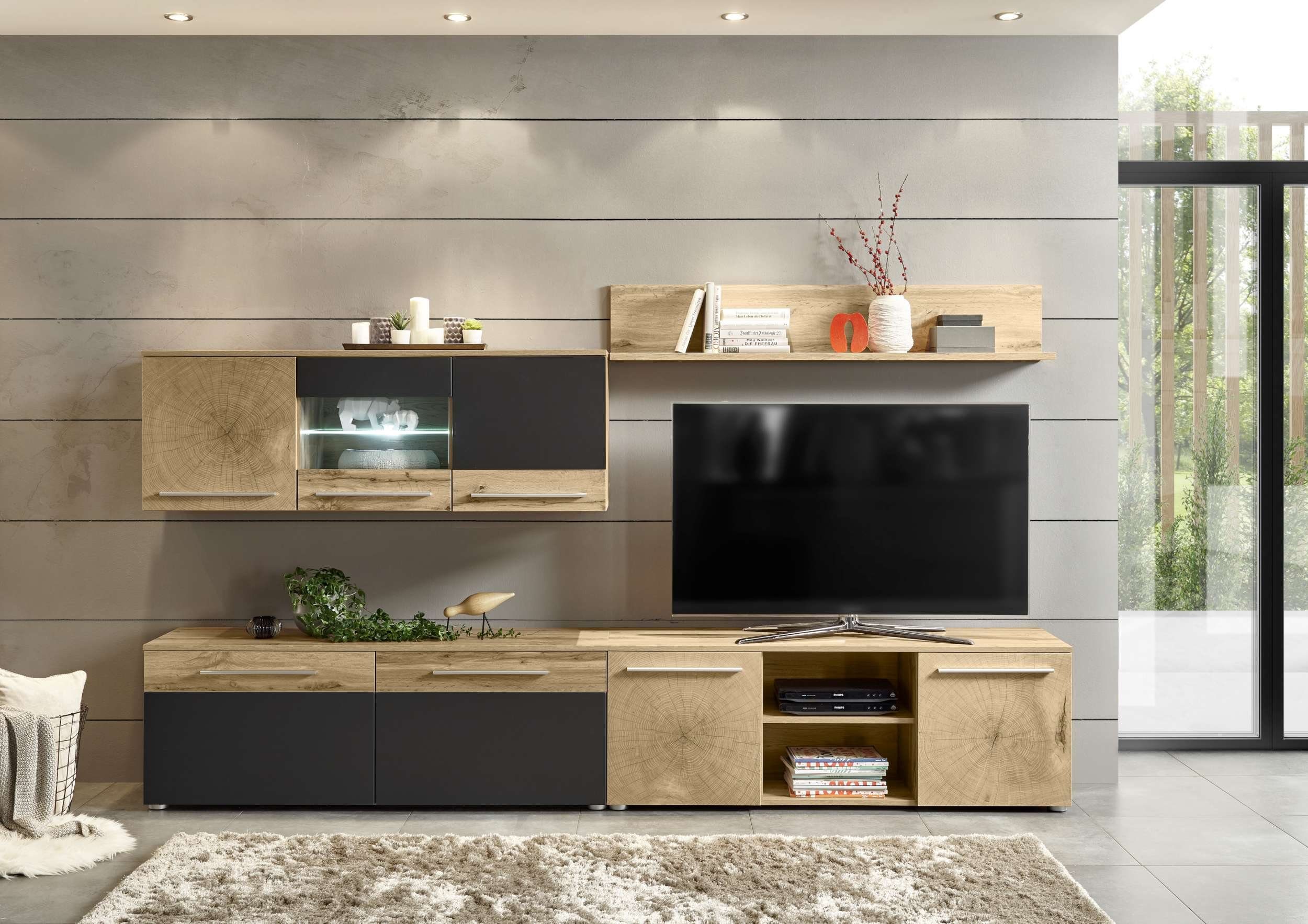 Stylefy Wohnwand Lorano