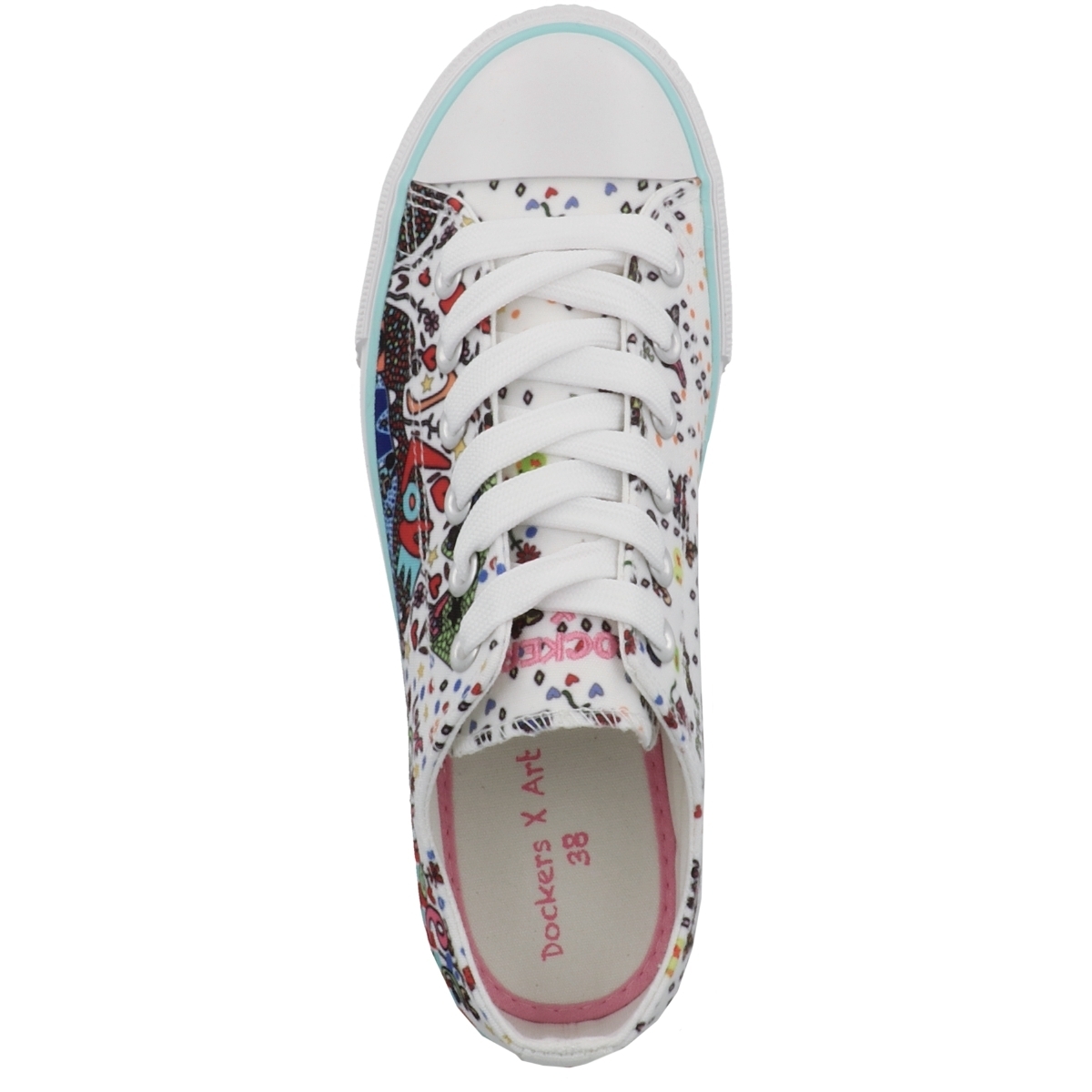 Dockers by Gerli 36UR201 X-Art Limited Edition Sneaker low weiss