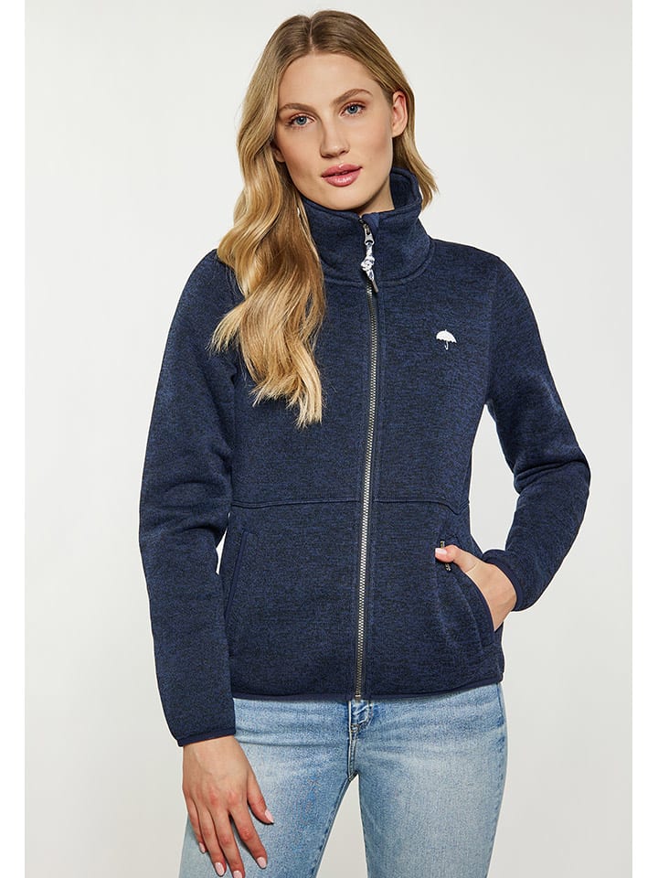 Schmuddelwedda Strickfleecejacke in Dunkelblau günstig kaufen