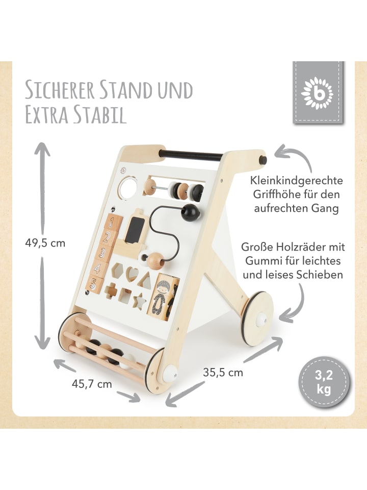 Bieco Spielwaren Lauflernwagen Holz in Weiß günstig kaufen onesize