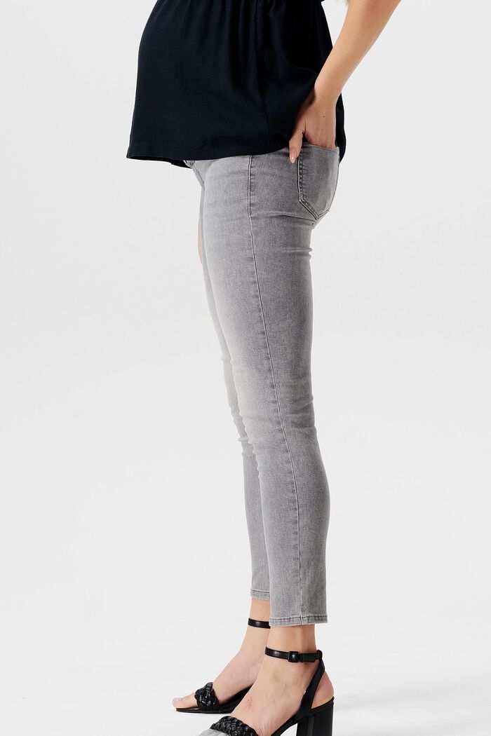 Schmal geschnittene Jeans mit Überbauchbund