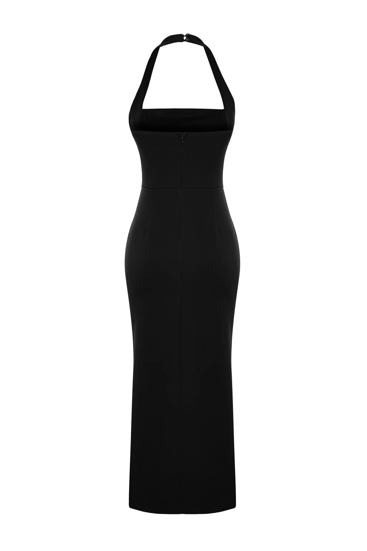 Trendyol Collection  Schwarzes, körperbetontes Webkleid TPRSS24EL00136