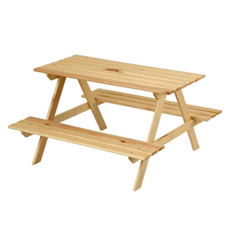 Table avec bancs en bois Lena